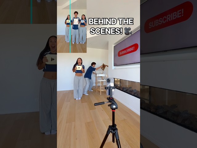 BEHIND THE SCENES TIME WARP FILTER TUTORIAL! 🤷‍♂️🤭🥰 #shorts #funny #couple
