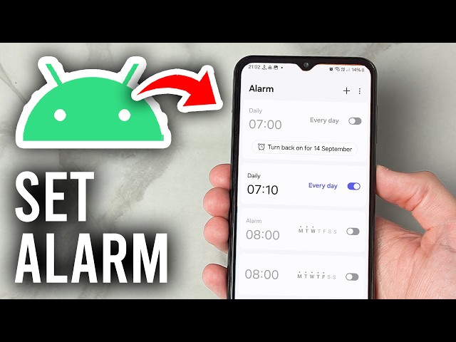 How To Set Alarm On Android Phone & Wake Up With Sound - Tutorial