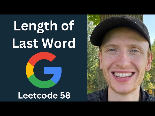 Length of Last Word - LeetCode 58 - Strings (Python)