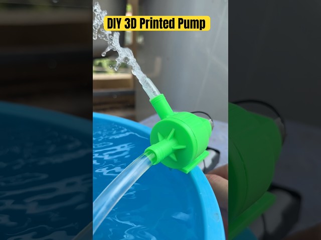 DIY 3D Printed Pump #diycrafts #diybuild