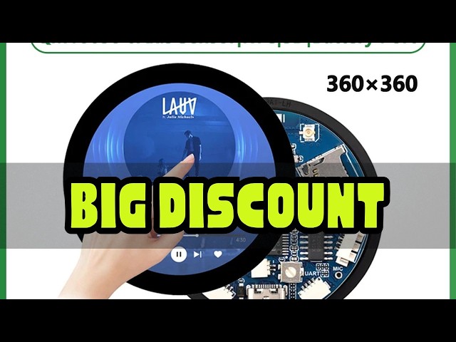 XiaoZhi DeepSeek AI Voice Chat ESP32 S3 Development Board 1.85 inch Round LCD QMI8658 /MIC /SD /MP3