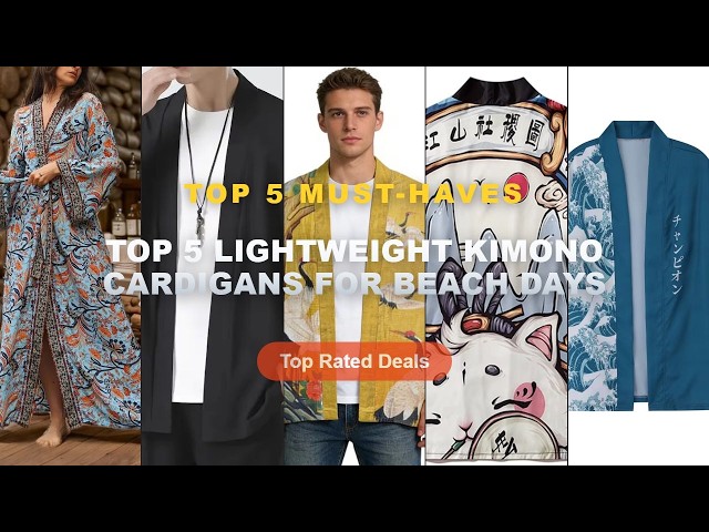 Ultimate Guide to the Best Top 5 Lightweight Kimono Cardigans For Beach Days - Mens Kimono Shirt Y2K
