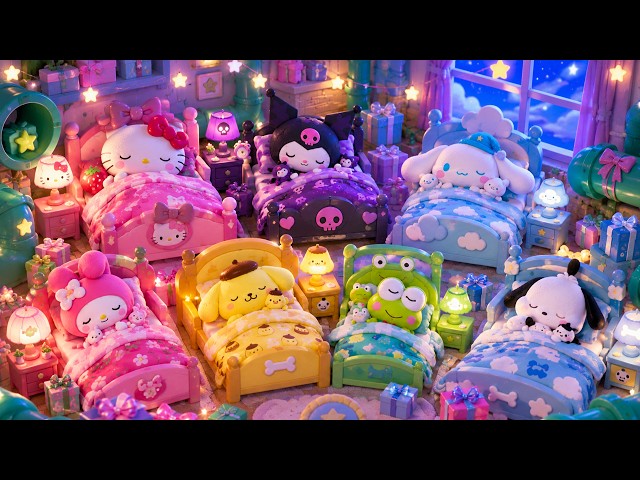 Deep Sleep in 3 Minutes 🌙 Hello Kitty & Friends on a Swing • Relaxing Piano Sleep Music