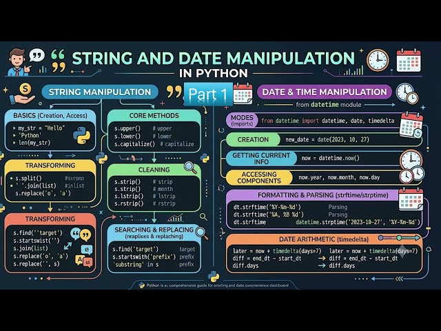 String and Date Manipulation in python Part 1 || #python #learning #dataanalytics #datacleaning