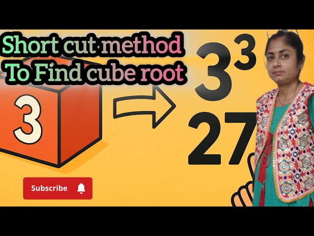 Short cut method of finding cube | column method 