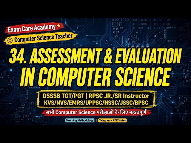 Assessment and Evaluation Pedagogy Computer Science DSSSB TGT PGT | Exam care academy