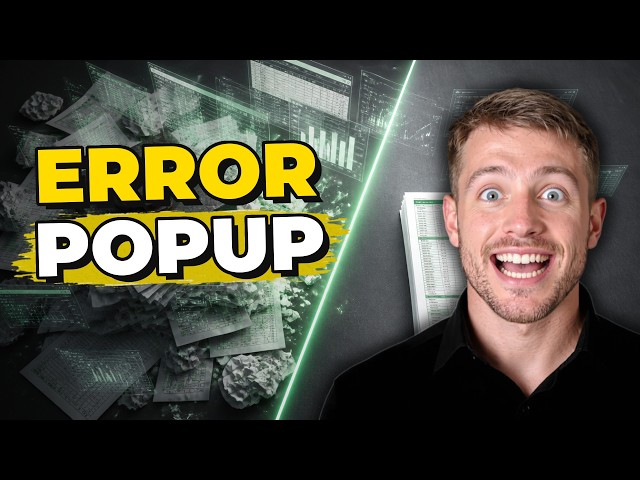 Excel Data Validation Error Message Keeps Popping Up—Fix the Rule Logic