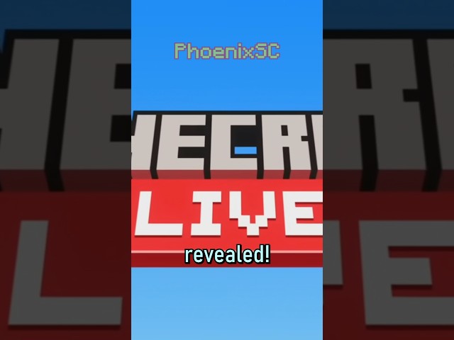 MINECRAFT LIVE leaked again lol.