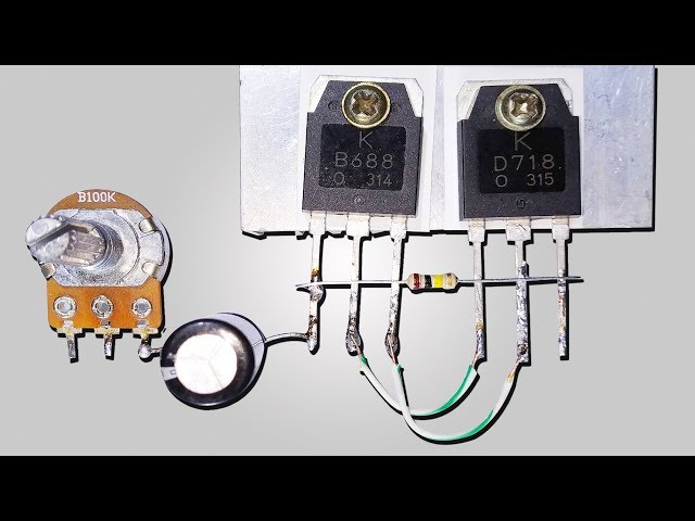How TO Make Powerful Bass Amplifier Using (B688 + D718) Transistor || English Subtitle