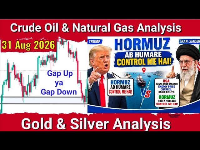 Crude Oil Analysis for 31 Aug 2026 | Natural Gas Analysis | Crude Oil live trading | US Iran War