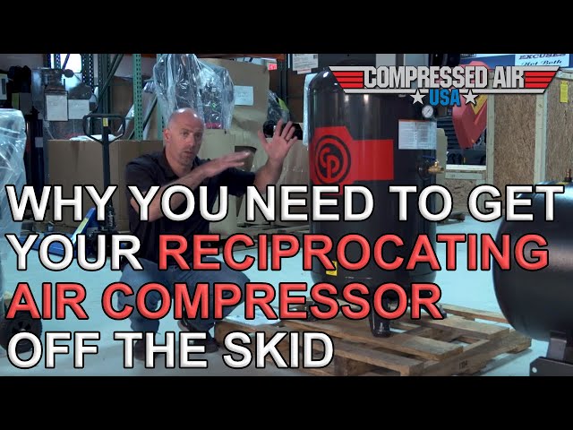 Removing Piston Compressor from the Skid | CompressedAirUSA.com