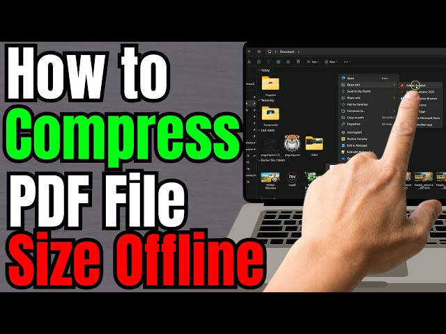 How to Compress PDF File Size Offline