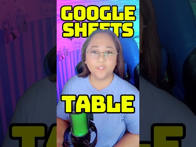 Learn The 2 Ways On How To Create Table In Google Sheets #shorts