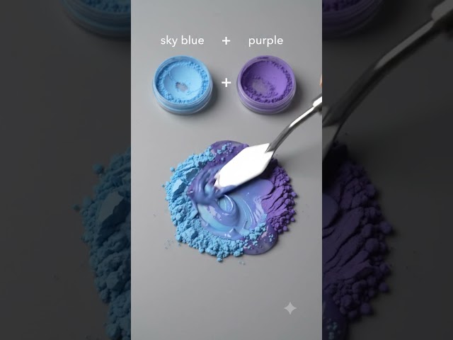 Blue + Purple = A Mesmerizing Color Blend! 💙💜 #colormixingmagic #colormixing #oddlysatisfying #slime