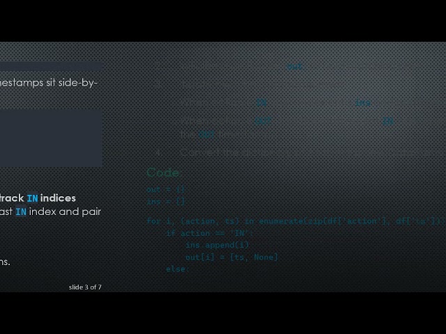 Splitting Nested IN and OUT Pairs into Separate Columns Using Pandas