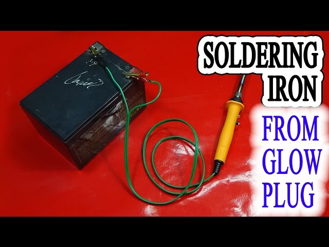 Make A Powerful Soldering Iron 12v Use Glow Plug