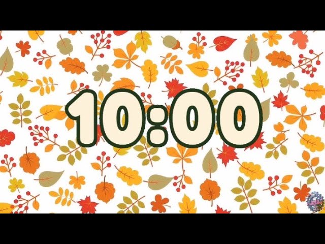 10 Minute Timer with Music for Classroom 🍂 Late September Focus | Autumn Classroom Timer