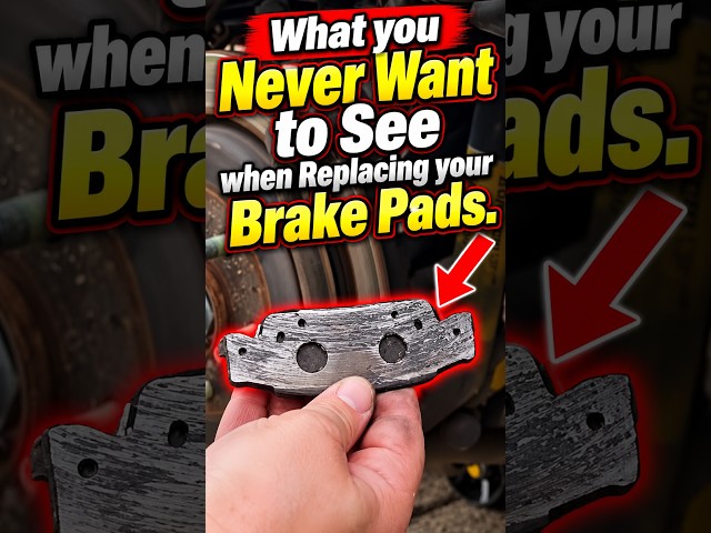 What you never want to see when replacing your brake pads. #automaintenance