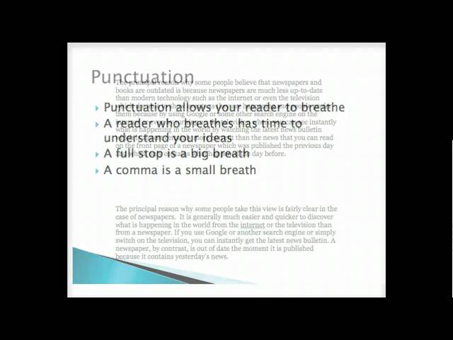 Punctuation tutorial 1