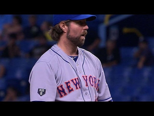 NYM@TB: Dickey one-hits Rays, strikes out 12 in win