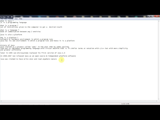 What is Java