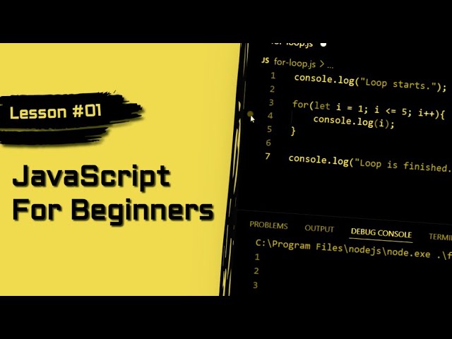 JavaScript For Beginners #01 | Start Coding With Zero Experience Today