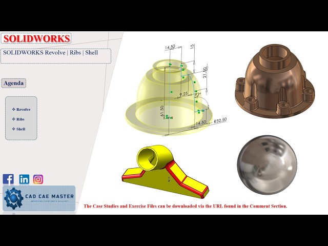 Session 0.5 | SOLIDWORKS Revolve | Shell | Ribs | SOLIDWORKS Tutorials