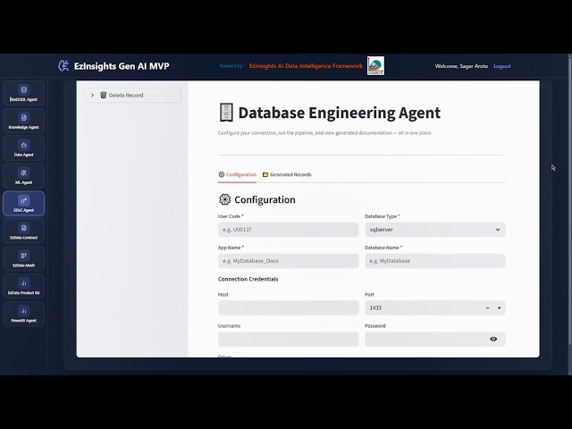 AI Powered Database Engineering Agent | EzInsights AI SDLC Intelligence