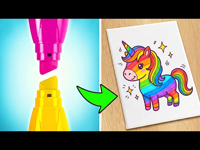 ✏️ Trucos de dibujo fáciles y transformaciones de arte increíbles 🎨