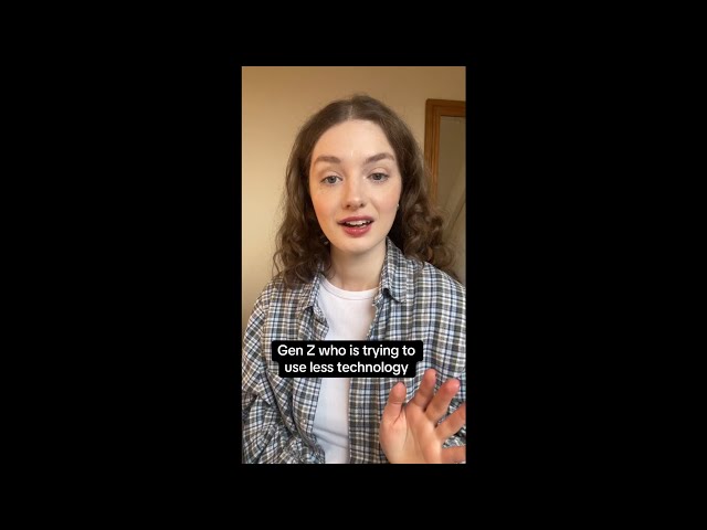 Gen Z who is trying to use less technology