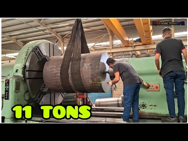 11-ton giant part on the lathe! | Hydraulic Power 81