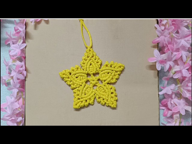 Macrame Star | Beautiful Handmade Star | DIY | Easy Tutorial for Beginners |