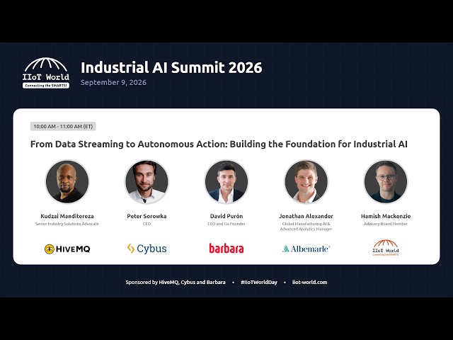 From Data Streaming to Autonomous Action: Building the Foundation for Industrial AI