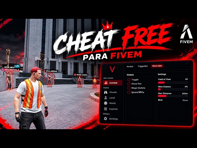 🔥 ACHEI O MELHOR MOD MENU GRÁTIS DO FIVEM 2026! CHEAT FREE + PASSO A PASSO 🔥