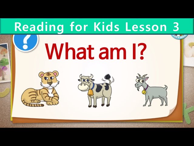 Reading for Kids | What Am I? | Unit 3 | Guess the Animal