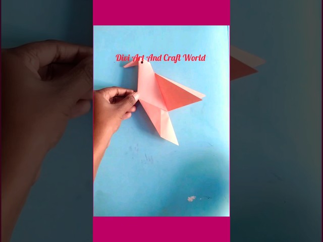 Origami Hummingbird / Paper Crafts #shorts