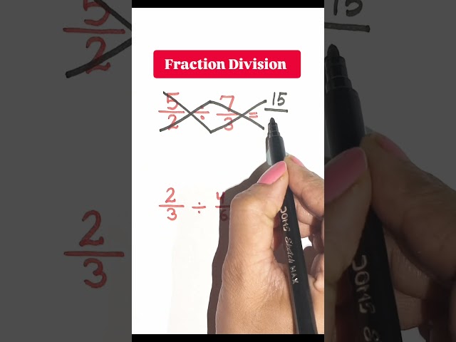 How to divide fractions? #maths #knowledge #ytshorts