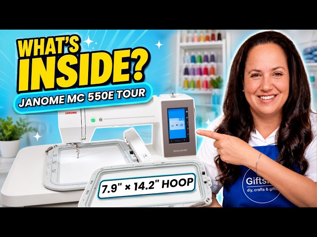 Janome Memory Craft 550E First Look | Everything That Came With It