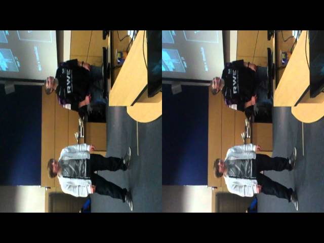 School of Computing Christmas Lecture in 3D - who moves more :)