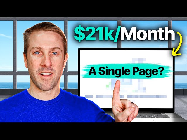 How This "1 PAGE" Website Makes $21,000/Month!