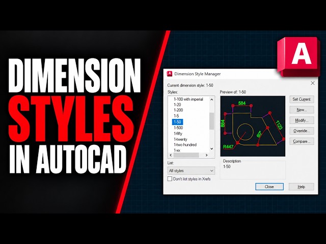 How to Create Dimension Styles in AutoCAD | 1:100, 1:200 & 1:500