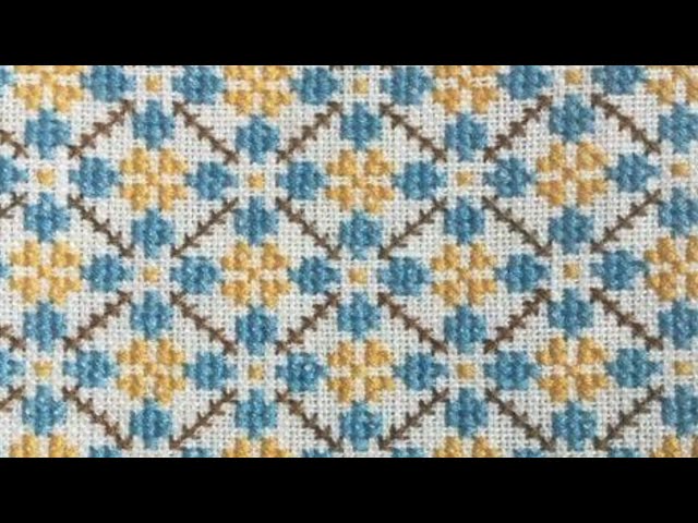 সুন্দর ফুলের Cross Stitch Design 