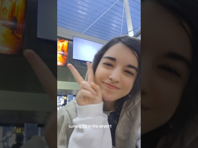 Turning 20 in the airport! #birthdaygirl #20yearsold #birthday #airport #twenty