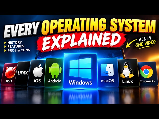 Every Operating System Explained in 11 minutes