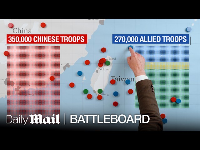 Here’s what would happen if China invaded Taiwan | Battle Board | Daily Mail