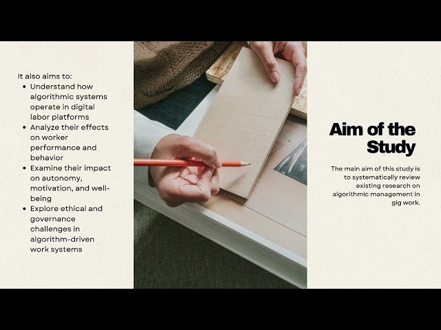 Algorithmic Management in the Future of Work A Systematic Review in the Context of Gig Workers
