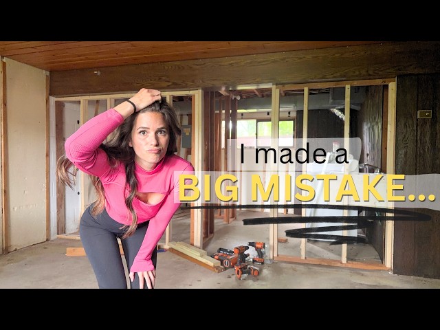 Framing the FlipHouse Basement... I made a BIG Mistake