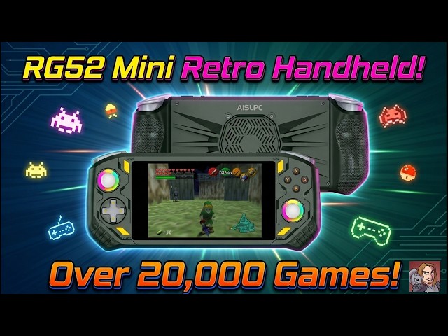RG52 Mini Retro Handheld Console (By AISLPC){Nintendo, Sega, Atari, PCEngine, Dreamcast, N64, ect)