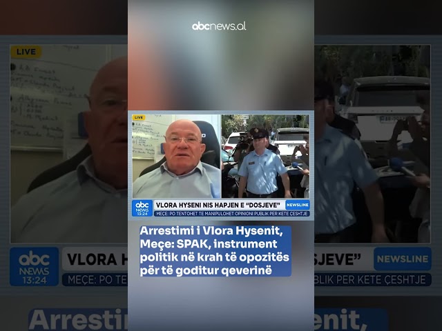 Arrestimi Vlora Hysenit, Meçe: SPAK, instrument politik në krah të opozitës për të goditur qeverinë