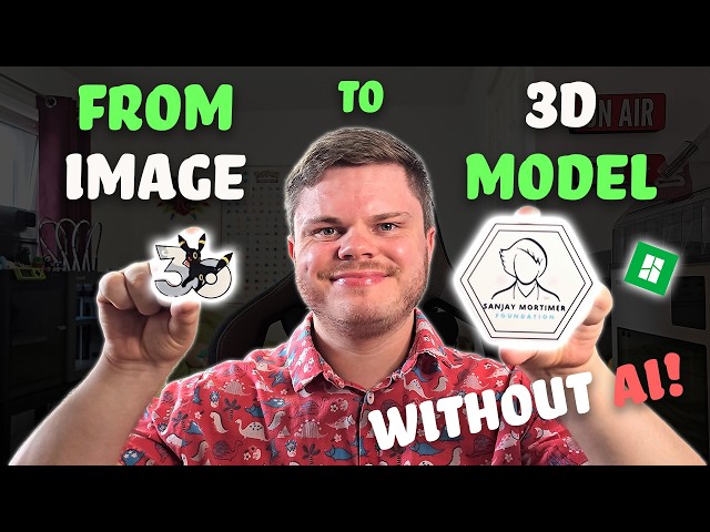 Turn Any Image Into A 3D Model (No AI) │Image To Keychain Tutorial